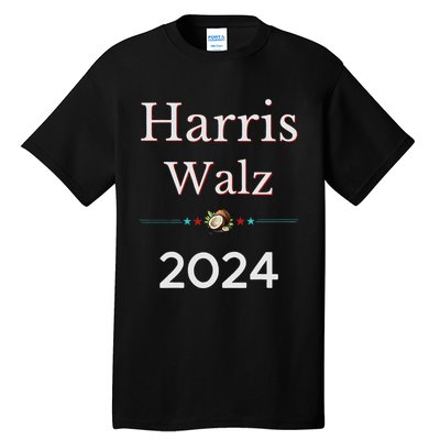 2024 Democratic Presidential Election Nominees Harris Walz Tall T-Shirt