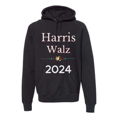 2024 Democratic Presidential Election Nominees Harris Walz Premium Hoodie