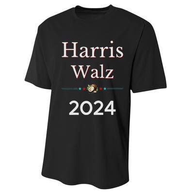 2024 Democratic Presidential Election Nominees Harris Walz Performance Sprint T-Shirt