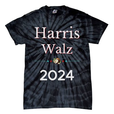 2024 Democratic Presidential Election Nominees Harris Walz Tie-Dye T-Shirt