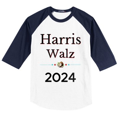 2024 Democratic Presidential Election Nominees Harris Walz Baseball Sleeve Shirt