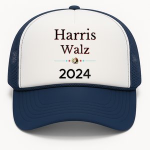 2024 Democratic Presidential Election Nominees Harris Walz Trucker Hat