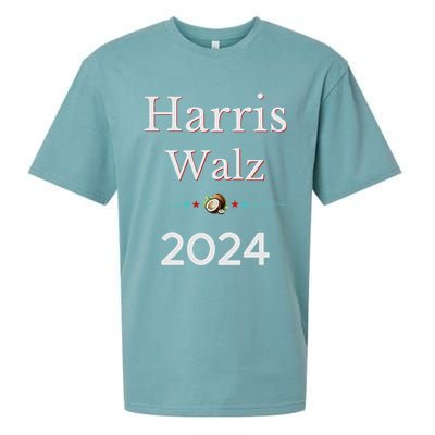 2024 Democratic Presidential Election Nominees Harris Walz Sueded Cloud Jersey T-Shirt