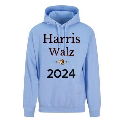 2024 Democratic Presidential Election Nominees Harris Walz Unisex Surf Hoodie