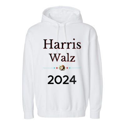 2024 Democratic Presidential Election Nominees Harris Walz Garment-Dyed Fleece Hoodie