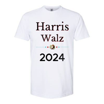 2024 Democratic Presidential Election Nominees Harris Walz Softstyle CVC T-Shirt