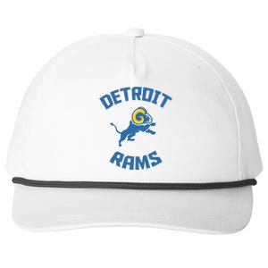 2022 Detroit Rams Football Champs Snapback Five-Panel Rope Hat