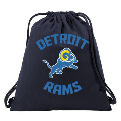 2022 Detroit Rams Football Champs Drawstring Bag