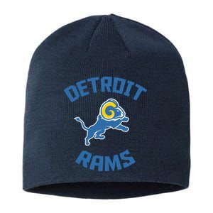 2022 Detroit Rams Football Champs Sustainable Beanie