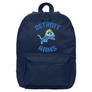 2022 Detroit Rams Football Champs 16 in Basic Backpack