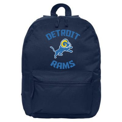 2022 Detroit Rams Football Champs 16 in Basic Backpack