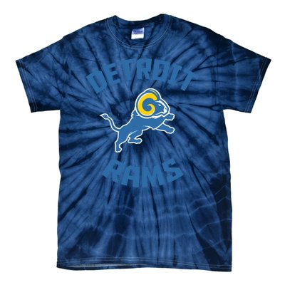 2022 Detroit Rams Football Champs Tie-Dye T-Shirt