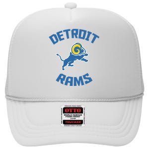 2022 Detroit Rams Football Champs High Crown Mesh Back Trucker Hat