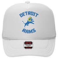 2022 Detroit Rams Football Champs High Crown Mesh Back Trucker Hat