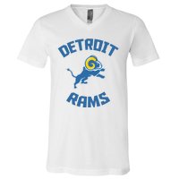 2022 Detroit Rams Football Champs V-Neck T-Shirt