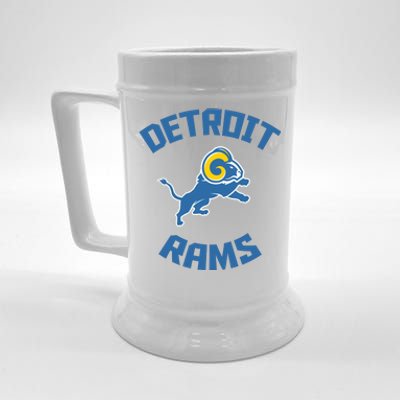 2022 Detroit Rams Football Champs Beer Stein