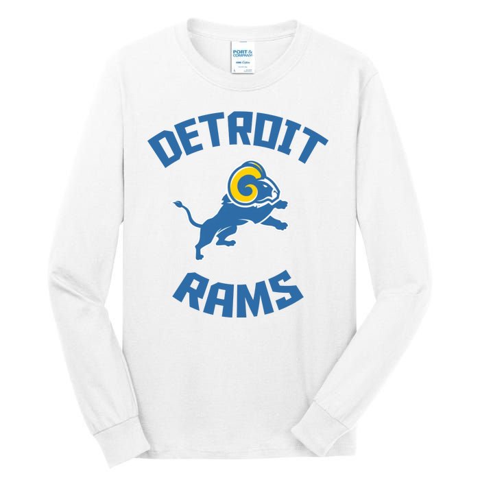 2022 Detroit Rams Football Champs Tall Long Sleeve T-Shirt