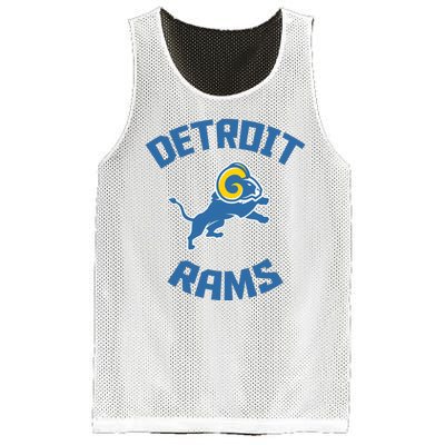 2022 Detroit Rams Football Champs Mesh Reversible Basketball Jersey Tank