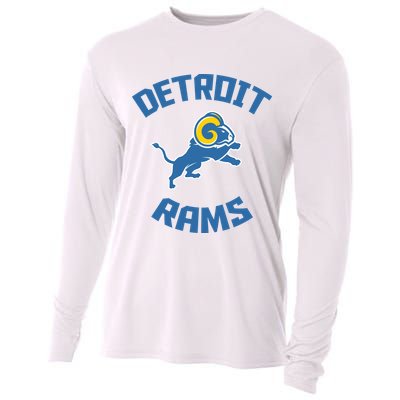 2022 Detroit Rams Football Champs Cooling Performance Long Sleeve Crew