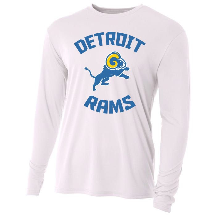 2022 Detroit Rams Football Champs Cooling Performance Long Sleeve Crew