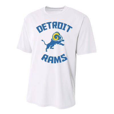 2022 Detroit Rams Football Champs Performance Sprint T-Shirt