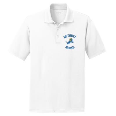 2022 Detroit Rams Football Champs PosiCharge RacerMesh Polo