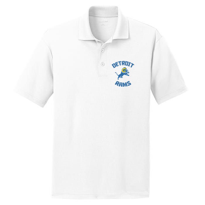 2022 Detroit Rams Football Champs PosiCharge RacerMesh Polo