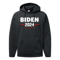 2024 Democrat Reelect Joe Biden Kamala Harris Performance Fleece Hoodie