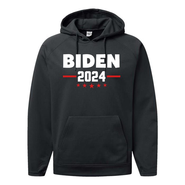 2024 Democrat Reelect Joe Biden Kamala Harris Performance Fleece Hoodie