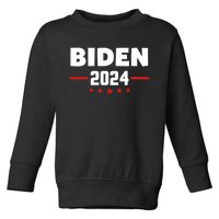 2024 Democrat Reelect Joe Biden Kamala Harris Toddler Sweatshirt