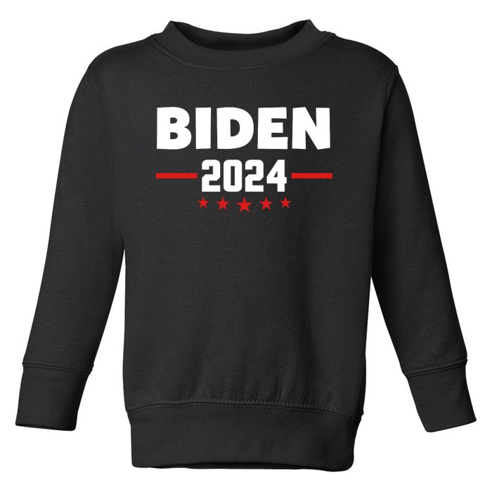 2024 Democrat Reelect Joe Biden Kamala Harris Toddler Sweatshirt