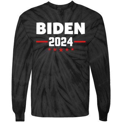 2024 Democrat Reelect Joe Biden Kamala Harris Tie-Dye Long Sleeve Shirt