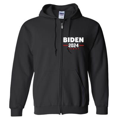 2024 Democrat Reelect Joe Biden Kamala Harris Full Zip Hoodie