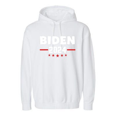 2024 Democrat Reelect Joe Biden Kamala Harris Garment-Dyed Fleece Hoodie