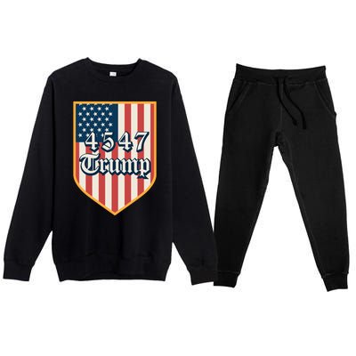 2024 Donald Trump Take America Back Election The Return Gift Premium Crewneck Sweatsuit Set