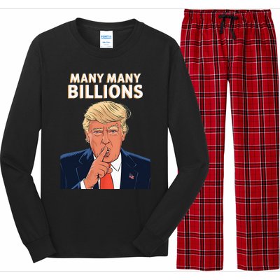 2024 Debate Trump Many Many Billions Long Sleeve Pajama Set