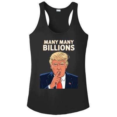 2024 Debate Trump Many Many Billions Ladies PosiCharge Competitor Racerback Tank