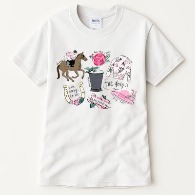 2024 Derby Vibes Horse Racing Horse Race Horse Lover Women Tall T-Shirt