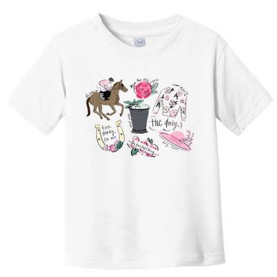 2024 Derby Vibes Horse Racing Horse Race Horse Lover Women Toddler T-Shirt