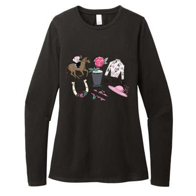 2024 Derby Vibes Horse Racing Horse Race Horse Lover Womens CVC Long Sleeve Shirt