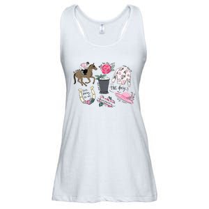 2024 Derby Vibes Horse Racing Horse Race Horse Lover Ladies Essential Flowy Tank