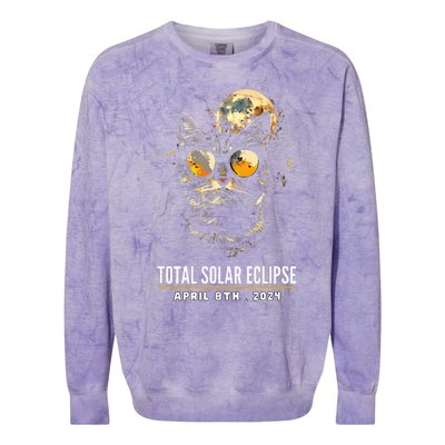 2024 Eclipse  8 April 2024 Eclipse Colorblast Crewneck Sweatshirt