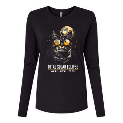 2024 Eclipse  8 April 2024 Eclipse Womens Cotton Relaxed Long Sleeve T-Shirt