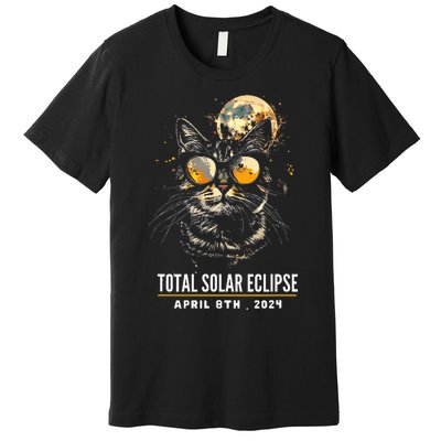 2024 Eclipse  8 April 2024 Eclipse Premium T-Shirt