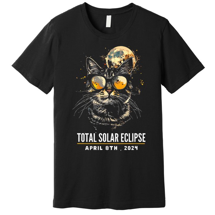 2024 Eclipse  8 April 2024 Eclipse Premium T-Shirt