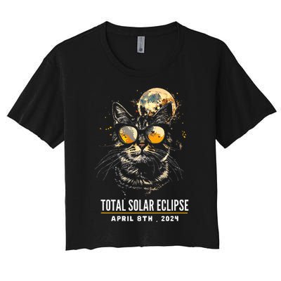 2024 Eclipse  8 April 2024 Eclipse Women's Crop Top Tee