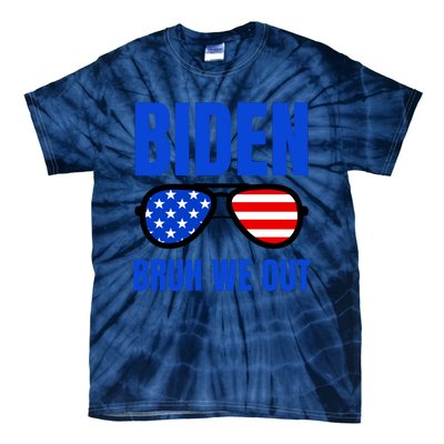 2024 Election Biden 2024 Bruh We Out Funny Joe Biden Tie-Dye T-Shirt