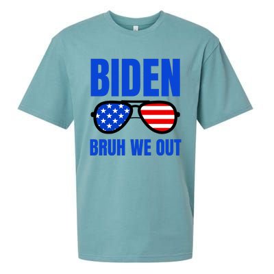 2024 Election Biden 2024 Bruh We Out Funny Joe Biden Sueded Cloud Jersey T-Shirt