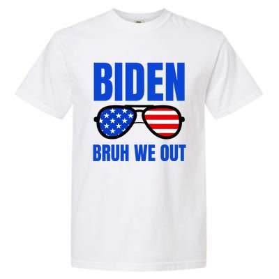 2024 Election Biden 2024 Bruh We Out Funny Joe Biden Garment-Dyed Heavyweight T-Shirt