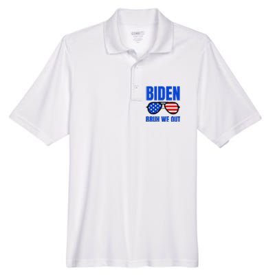 2024 Election Biden 2024 Bruh We Out Funny Joe Biden Men's Origin Performance Pique Polo